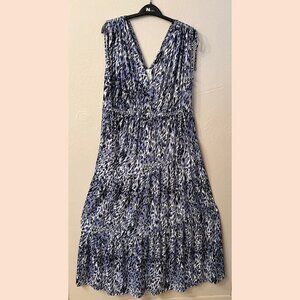 Blue and white Maggy London long dress